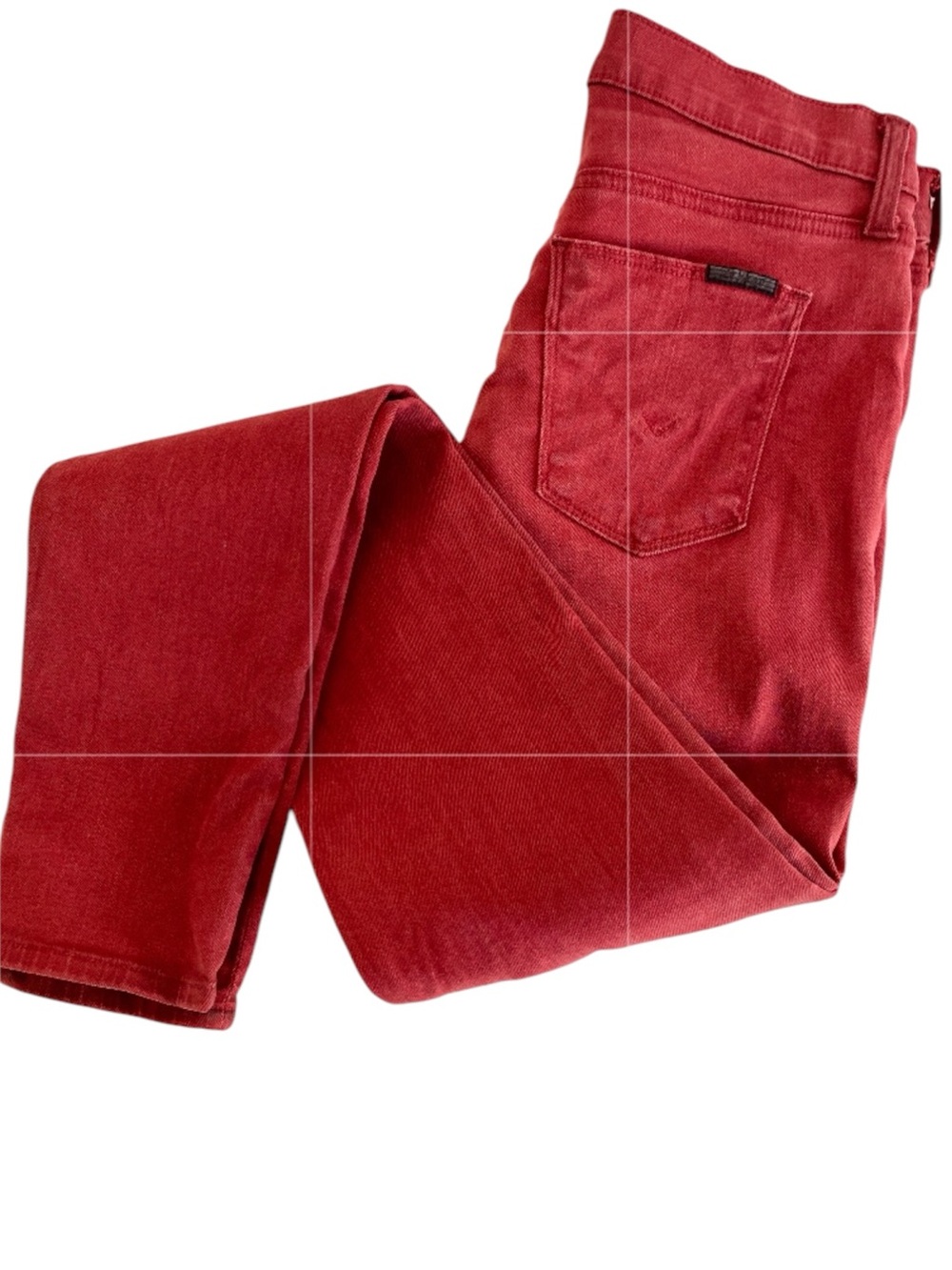HUDSON Maroon Red Skinny Denim Jeans Size 26 Indie Sleaze Twee Tumblr Hipster